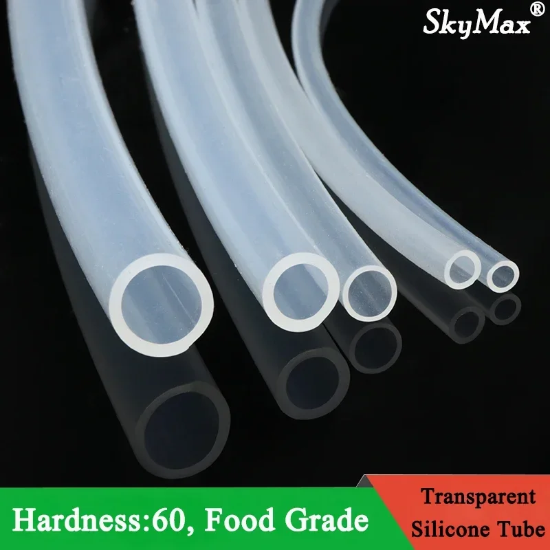 1M/5M Transparent Flexible Silicone Tubing ID 0.5 1 2 2.5 3 4 5 6 7 8 mm Food Grade Tube Pipe Temperature Resistance Nontoxic