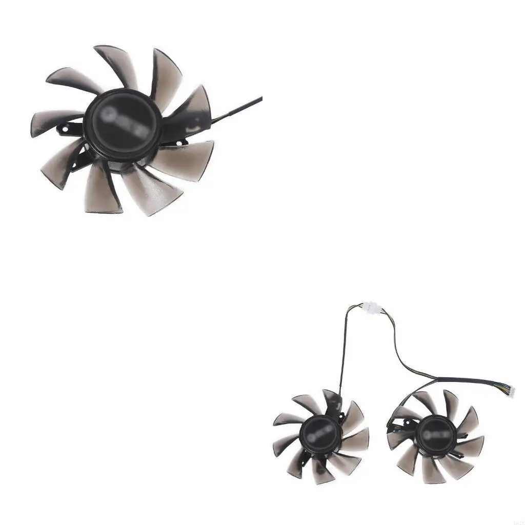 462E 2PCS 75mm GALAX T129215BU 4Pin 12V 0.50A VGA Fan Graphics Card Cooling Fan