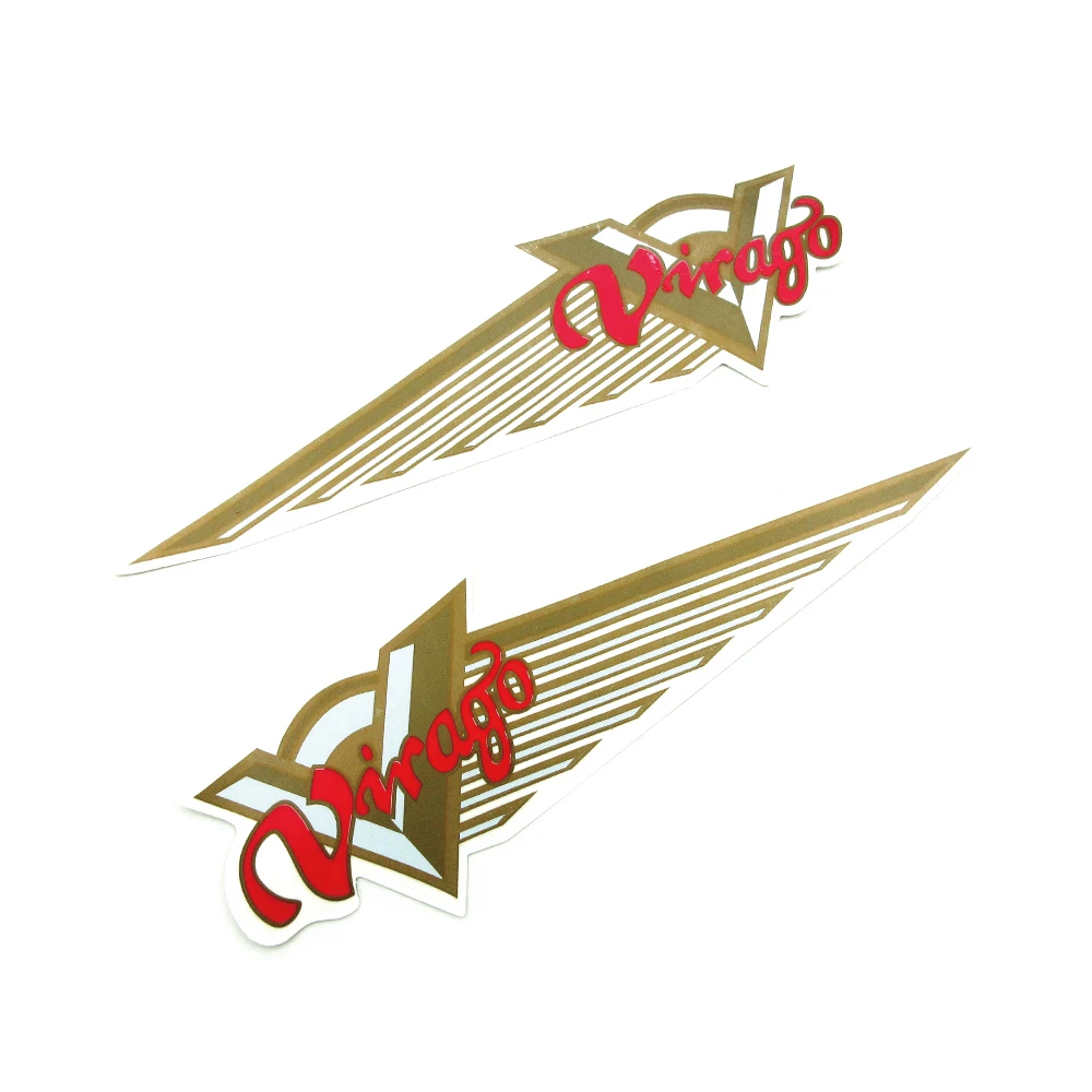 

Motorcycle Full Fairing Ornamental Stickers For Yamaha Virago XV125 250 400 535 700 Fuel Gas Tank Emblem Badge Decoration Decals