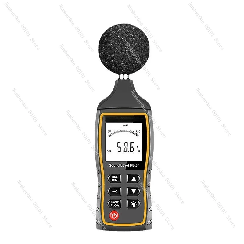 Digital Sound Level Meter High Precision Noise Measuring Instrument Portable Decibel Meter 30-130dB LCD Backlight Outdoor Indoor