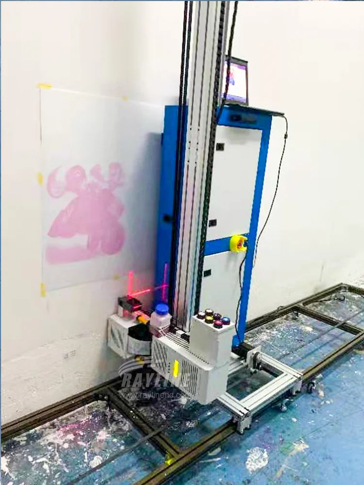 Imagem -04 - Máquina Vertical Impressora Jato de Tinta Parede Mural com Foto Efeito 3d Branco Barato Cabeças uv Cmyk Mais Venda Direta da Fábrica