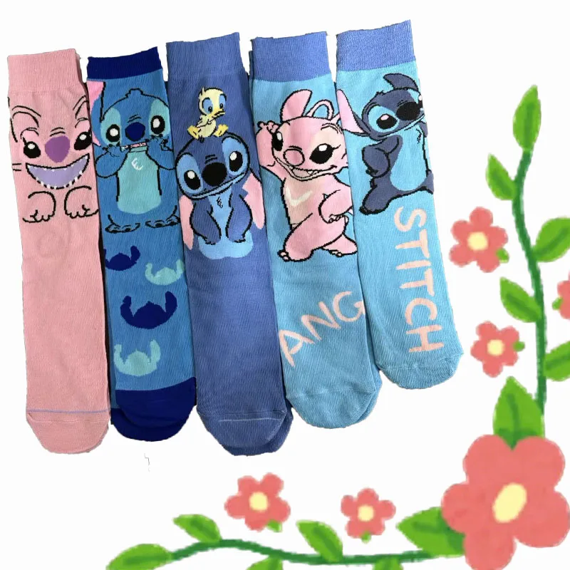 

1/5 Pairs Cartoon Character Animated Knee-High Socks Unisex