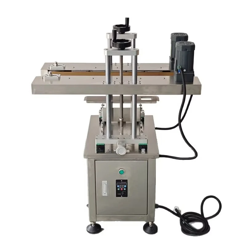 Semi-automatic bottle clamping machine 40mm width bottom coding transition belt conveyor assembly line fixture