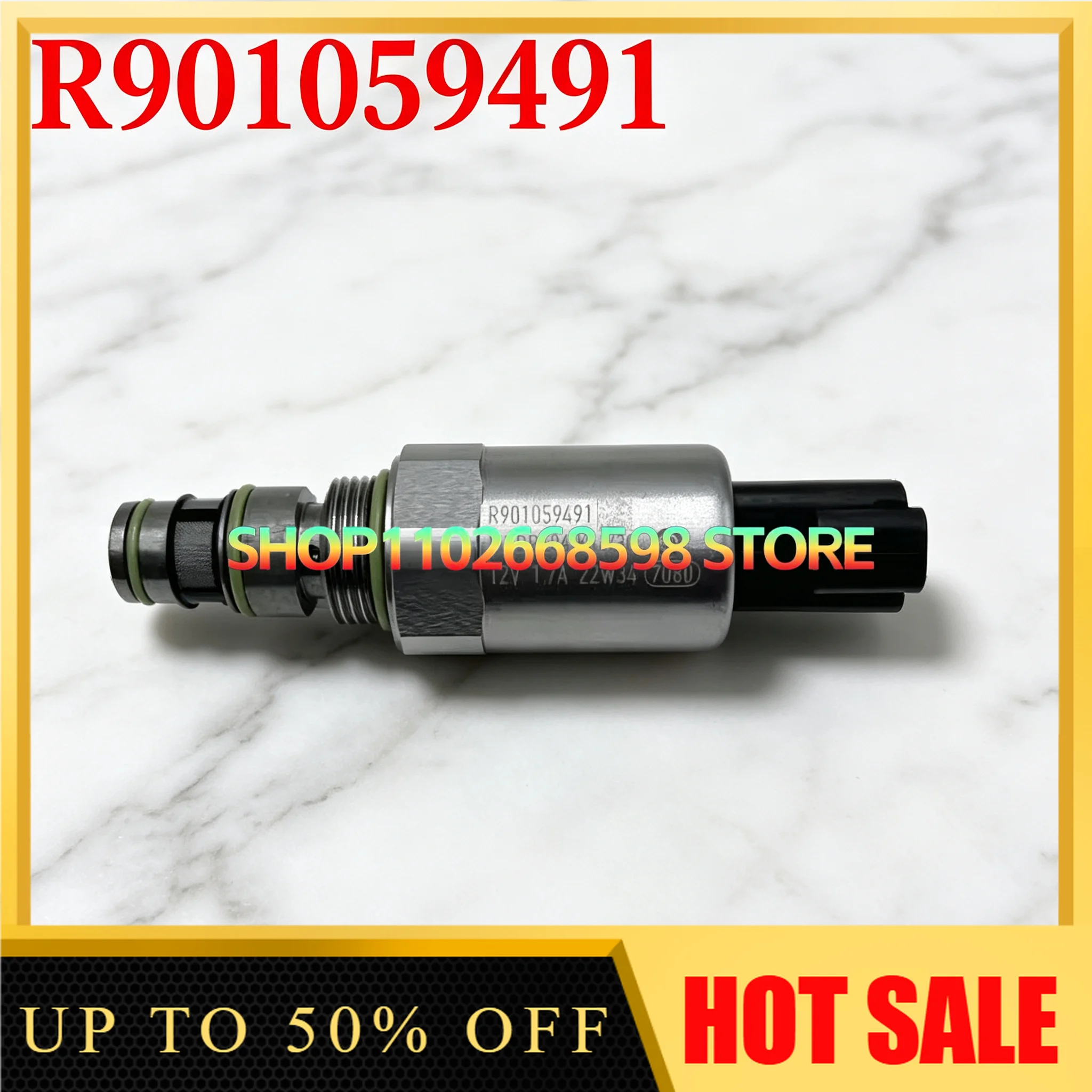 Excavator Accessories Solenoid Valve Electric Proportional Pressure Reducing Valve R901059491 12V