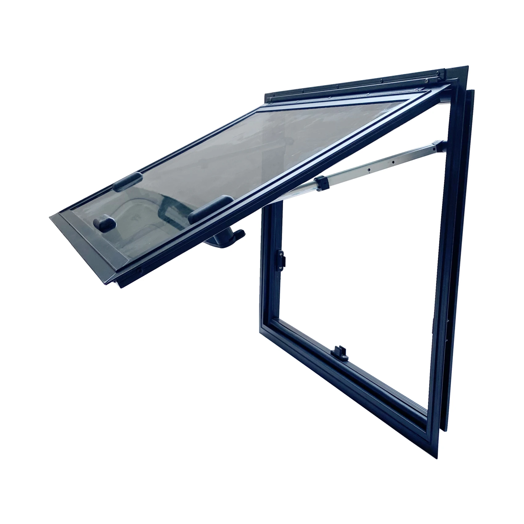 

Right Angle Emergency-exit Window With E-mark/DOT Tempered Glass & Aluminum Alloy For Motorhome Trailer Caravan RV