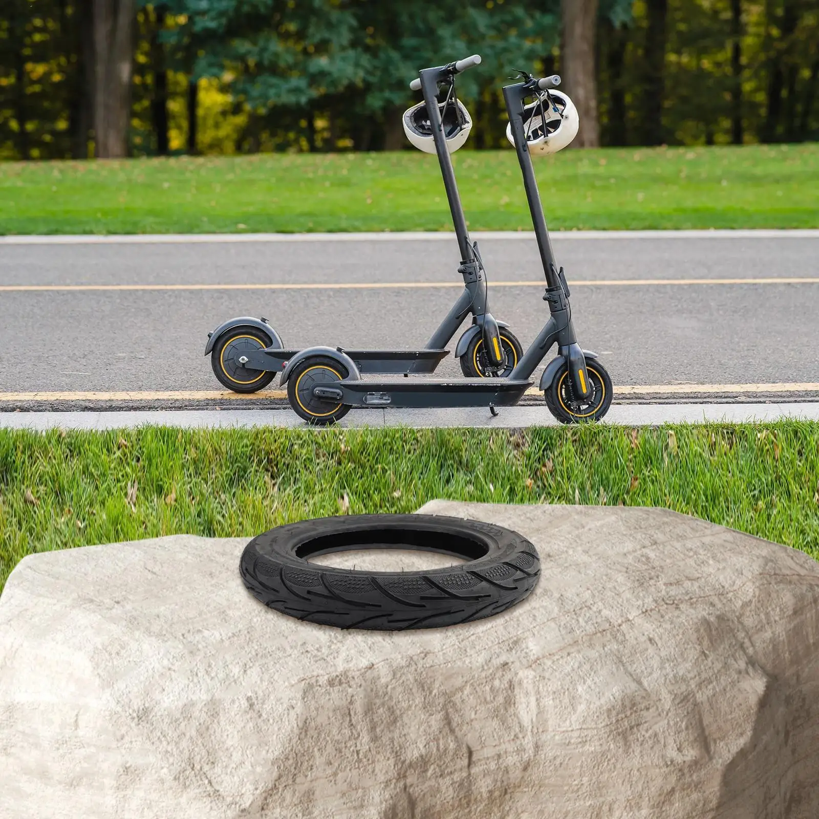 

2.50-10 Road Tire 14 Inch Electric Car Tire E-scooter Adventures Shock Absorption Premium Tubeless Design Enhanced Stability
