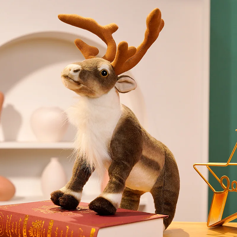 Simulation Rentier Plüschtier Weihnachten Hirsch Plüschtiere Puppe Weihnachten Elch Stofftiere Frohe Weihnachten Neujahr Dekor Beste Geschenke für Kinder – Detail 15