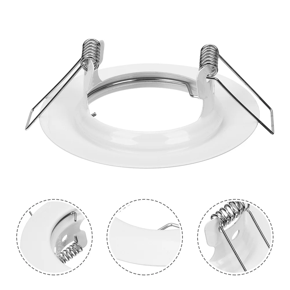 

OSALADI 50mm Recessed Lighting Trim Cover for Ceiling Spotlights Bulb Holder Easy Replacement
