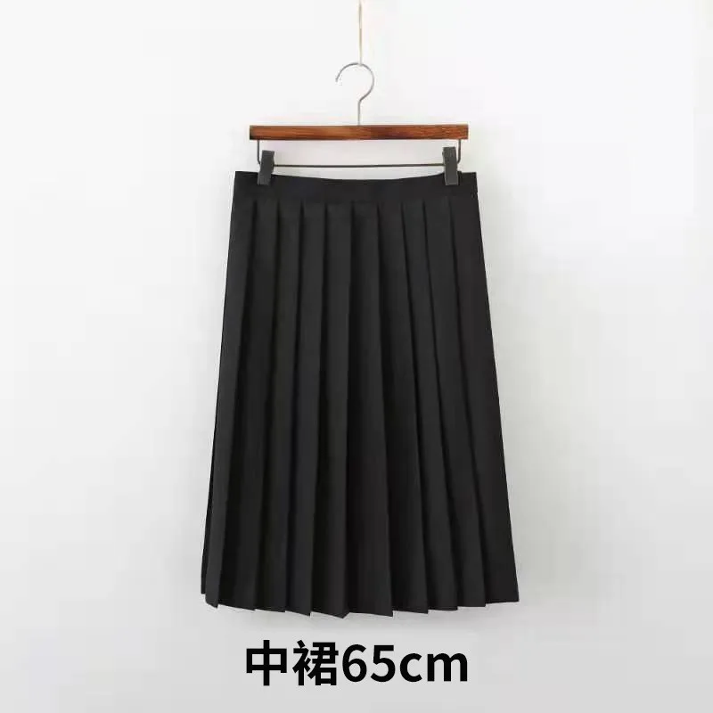 JK Uniform Girl Anime Cosplay Sailor Suit BLACK Orthodox College Style Japanese Korean Student School Uniform Class Top Skirts