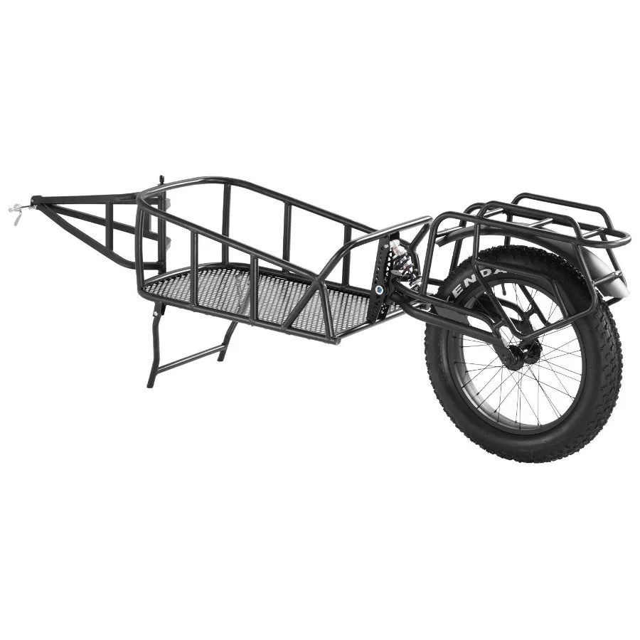 

Bike Cargo Trailer 70 lbs Load Capacity Heavy-Duty Bicycle Wagon Cart Compact Storage Quick Release Structure with Universal Hi
