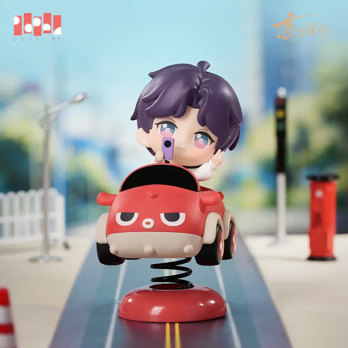 Originele Stock Love And Deepspace Figuurset Schattig Karakter Auto Ornament Kat Keycap Bureau Display Verzamelbaar Verrassingscadeau