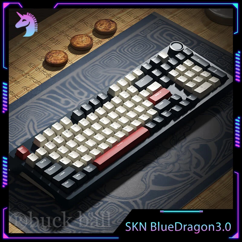 

SKN BlueDragon 3.0 Mechanical Keyboards 3mode Bluetooth Wireless Keyboard Gasket Hot-Swap Rgb Gamer Keyboard Mac Windows System