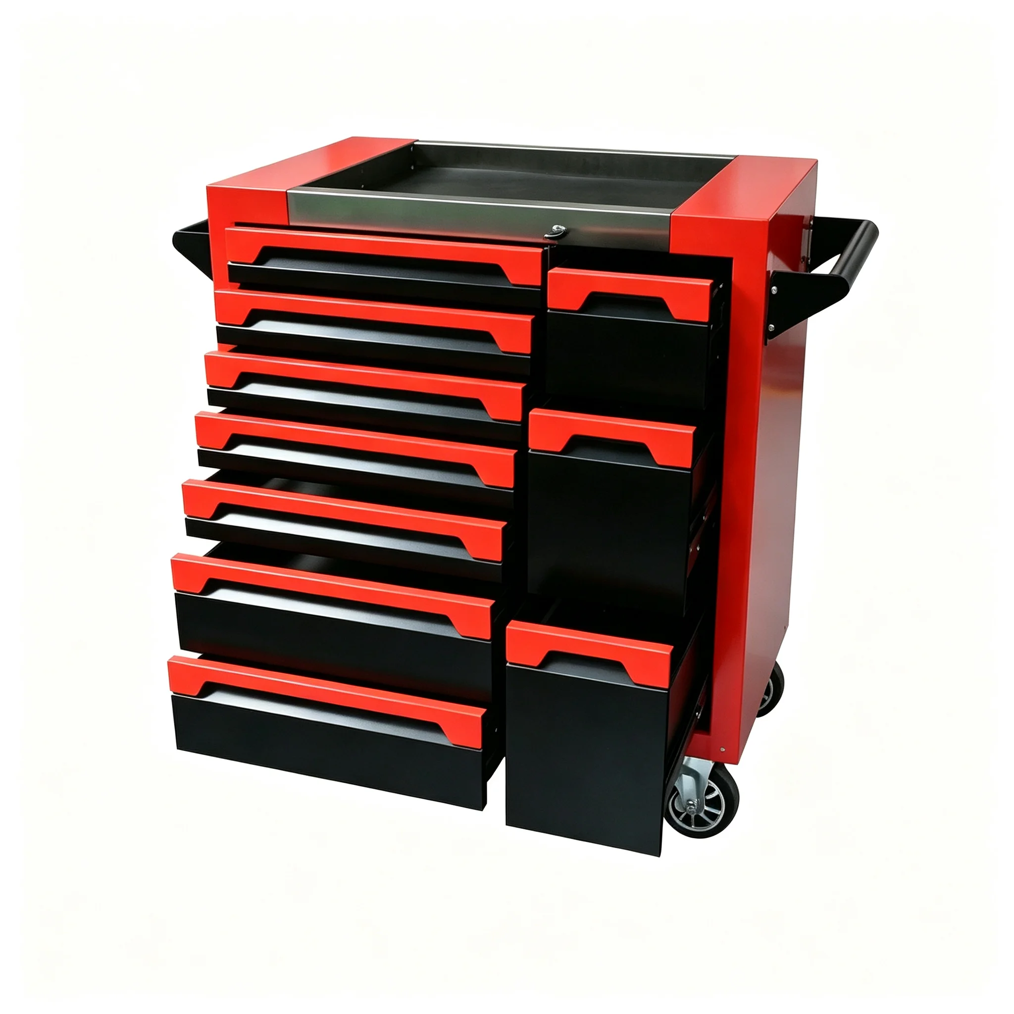a forHot Sale Heavy Duty Rolling Tool Cabinet Multi Drawer Lockable Steel Brake Wheels Garage Auto Repair Workshop