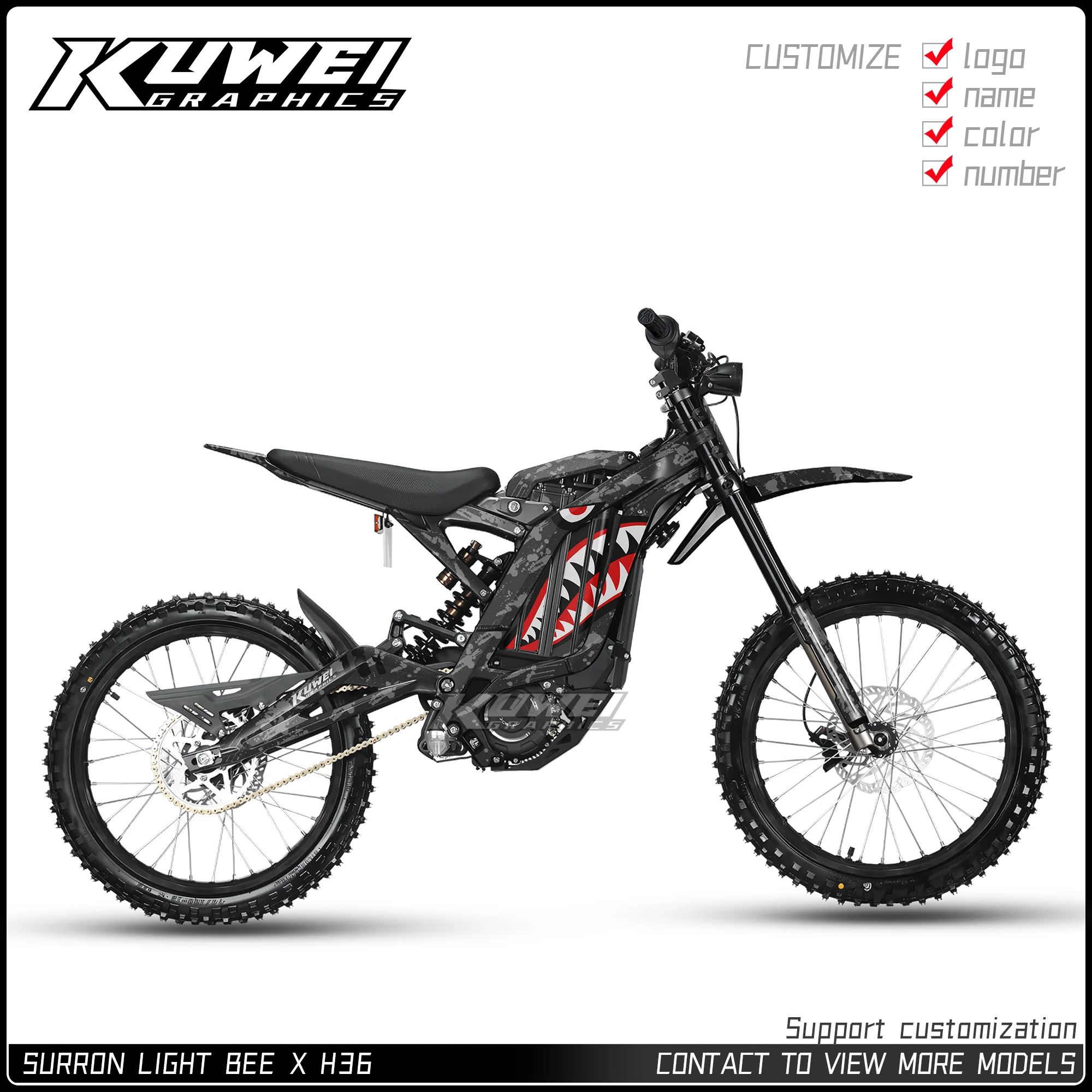 

Suitable for Surron Light Bee X Graphics Kit Decals Kit Sticker Personalized Customization