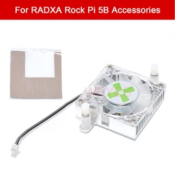 For Rock Pi 5B RADXA Accessories Heatsink 40*40*12MM New Cooling Fan 2PINS Cooler