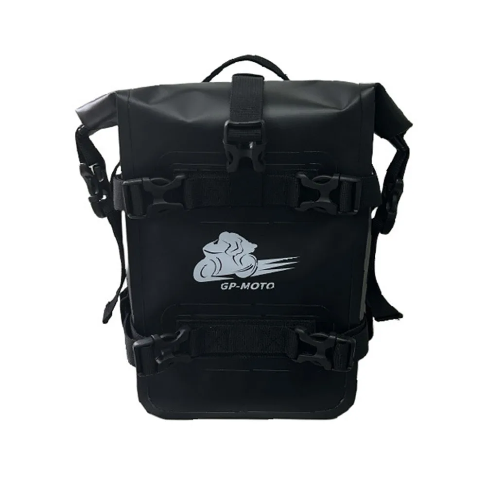 

PVC Motorcycle Bumper Bag Black Large Capacity Protective Bar Side Bag Waterproof Scratch proof Motorcycle Frame Crash Bars