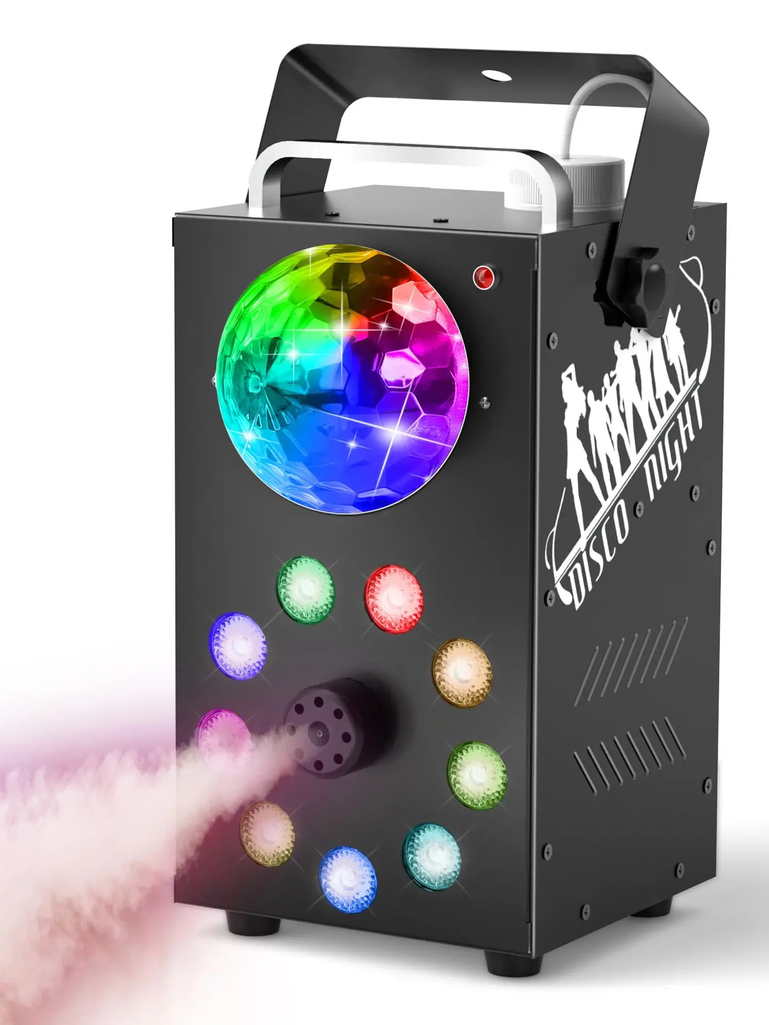 U'King 700W Nebelmaschine Drahtlose Fernbedienung Effekt Fogger 3in1 LED RGB Bühnenlicht Nebelmaschine DJ Halloween Weihnachten