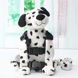 Newbealer – sac à dos avec harnais de sécurité pour enfants, sac à dos avec rênes de marche pour chiots dalmatiens