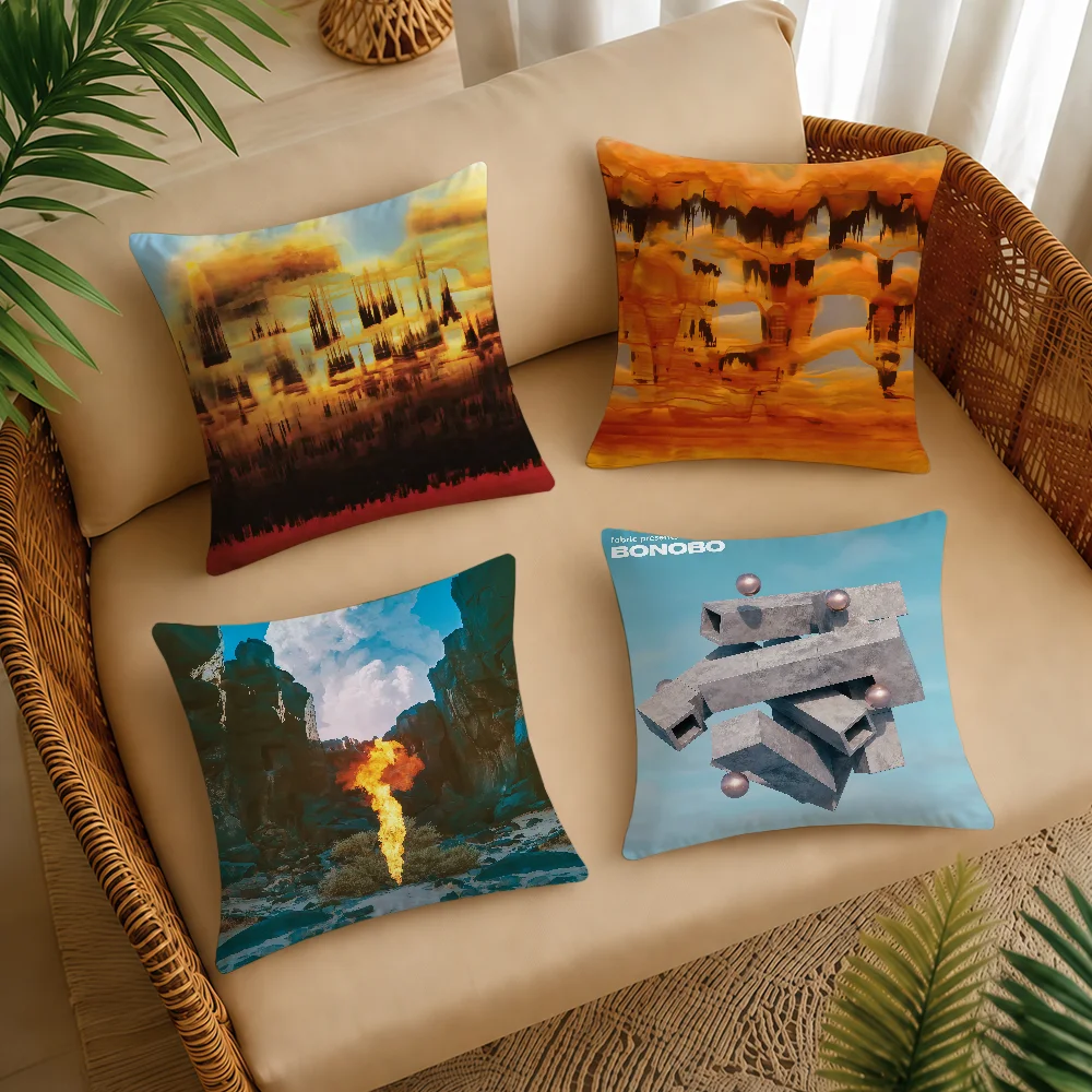 Bonobo Distance In Static Cushion Cover Square Decorative Throw Pillow Case Sofa Bed Living Room Anniversary Gifts
