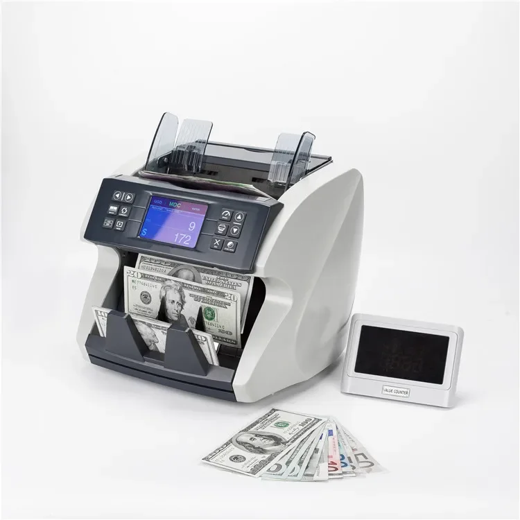 4.3 Inch TFT Touch Screen Fast Counting Mix Bill Value Money Cash Counter Money Counting for Supermarket