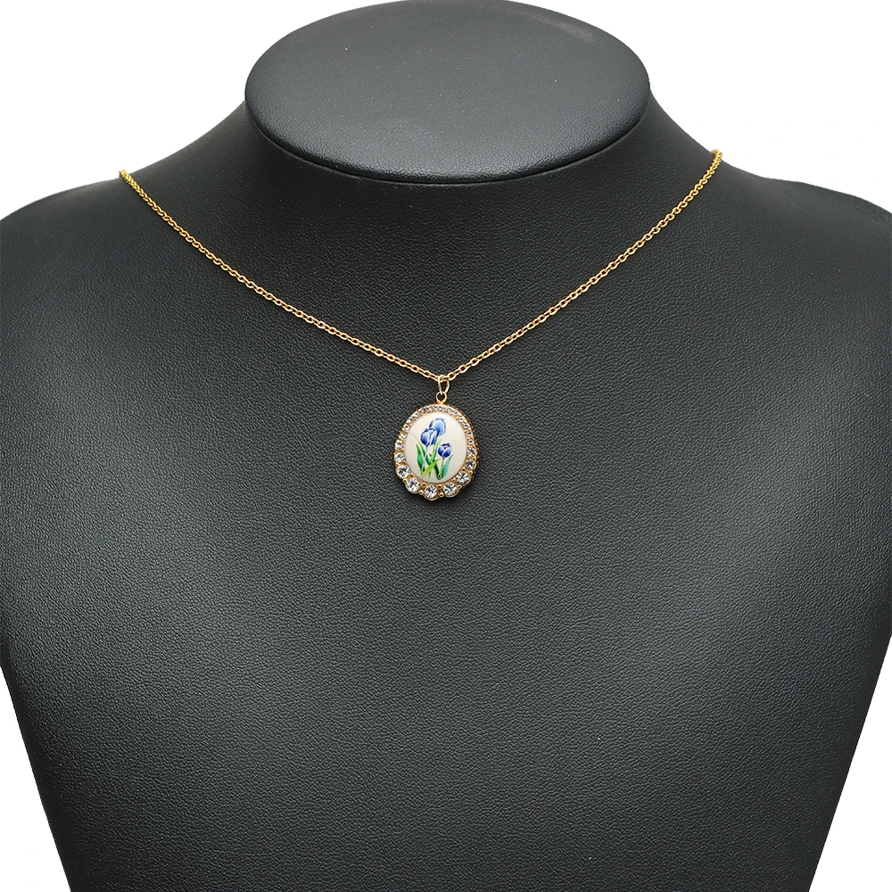 3 Stück Edelstahl Elegante Emaille-Blumenanhänger mit Zirkonia für Damen Armband Halskette DIY Schmuck Ohrringe Bastelzubehör – Detail 4