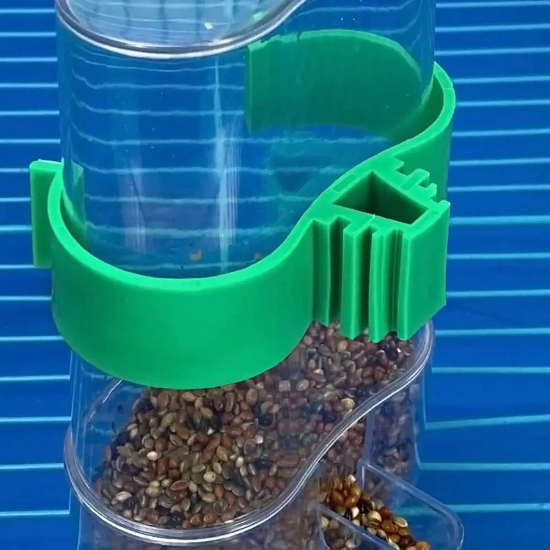 Automatischer Vogel-Wasserspender, Vogeltränke, transparenter Vogelkäfig-Wasserbrunnen für Wellensittiche, Nymphensittiche, Liebesvögel, Kanarienvögel – Detail 7
