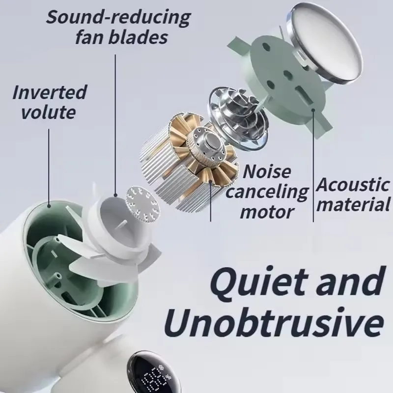 Zai Xiao Portable 100-Speed Turbo Handheld Fan with Semiconductor Ice Cooling USB Rechargeable Ideal for Outdoor Use