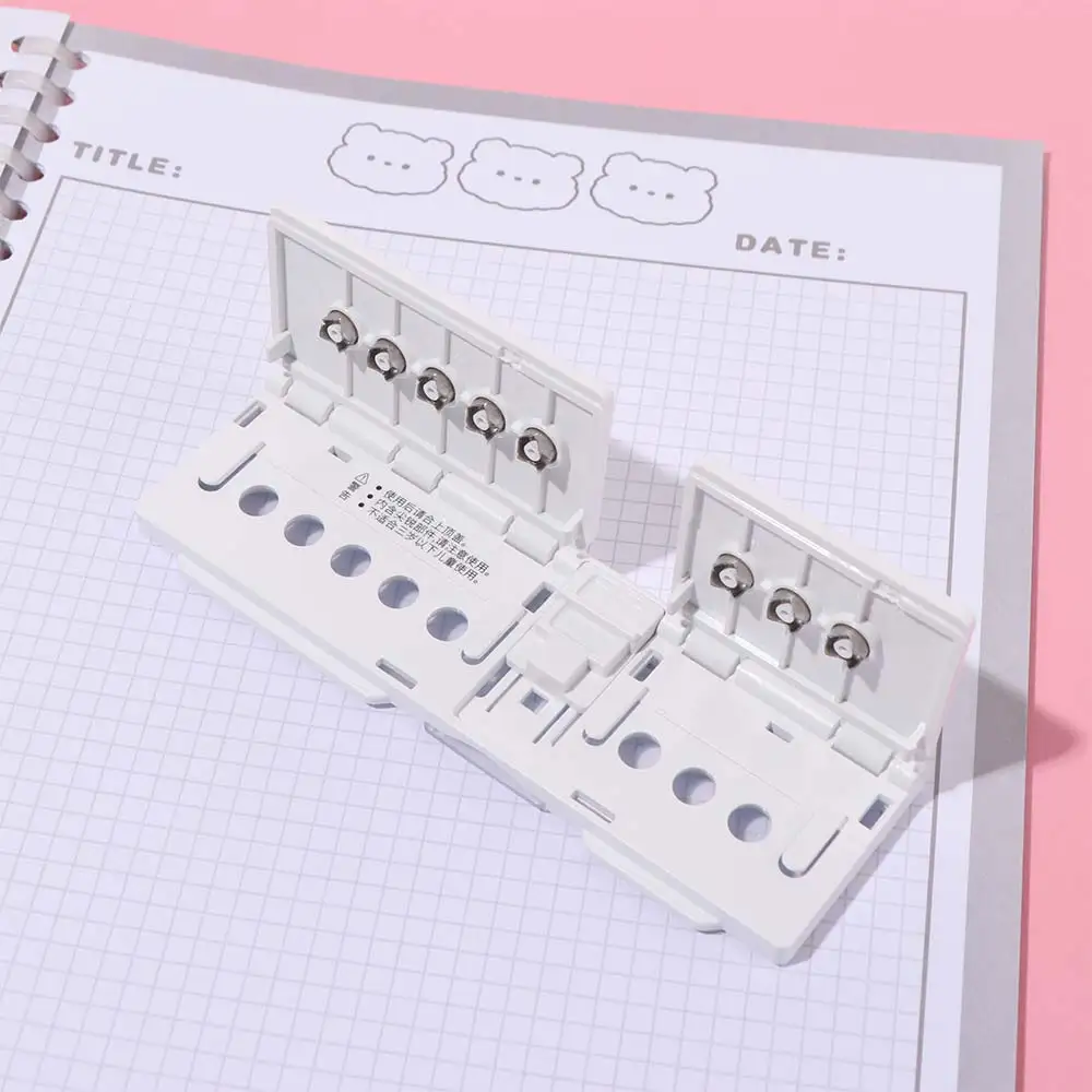 

Manual Binding 8-hole Paper Punch DIY Scrafts Paper Cutter Loose-leaf Punch Loose-leaf A4 B5 A5 DIY Hole Punch Punching Tool