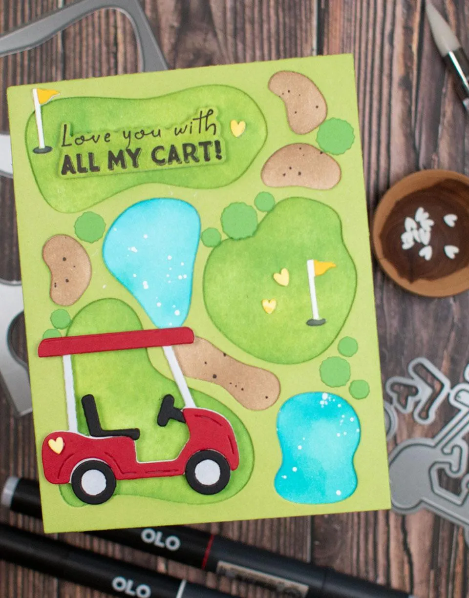 Golf Cart Die Set Metal Craft Cutting Dies Diy Scrapbook Paper Diary Decoration Card Handmade Embossing New Product for 2026