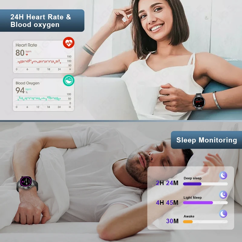 LIGE-reloj inteligente para hombre, accesorio de pulsera resistente al agua con pantalla HD de 360x360, Bluetooth, llamadas, Monitor de salud, Dial personalizado, compatible con HUAWEI y GPS