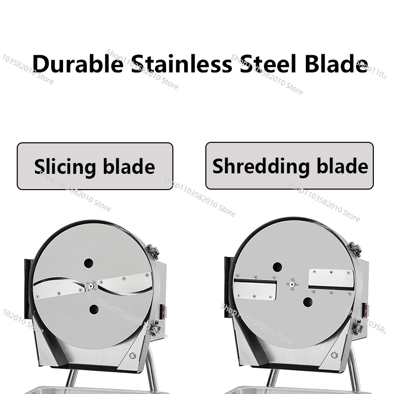 Commercial High Efficiency Vegetable Slicer, Industrial Multi-Function Meat Fruit Shredder & Cutter