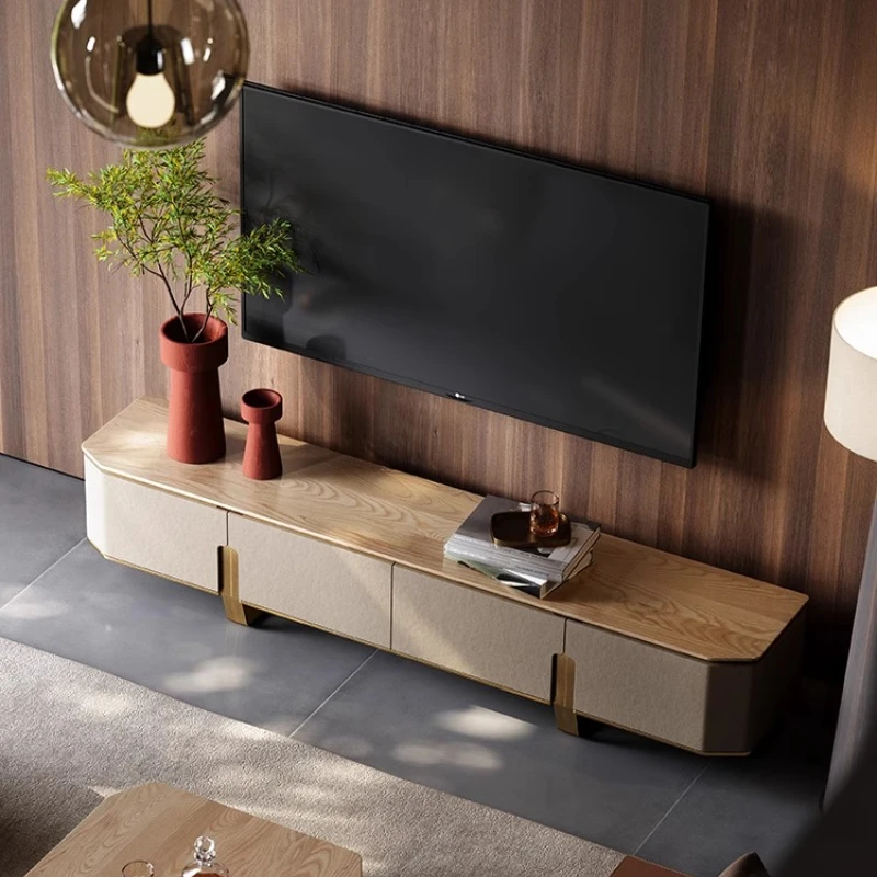 Italian Minimalist TV Cabinet Display Storage Organizer Living Room Console Tv Table Entertainment Unique Muebles Furniture