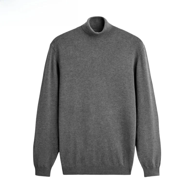 

Men's Knitted Sweater f High Collar Long Sve Faion Urban Sle Color Base Layer Top Winter New Arrival