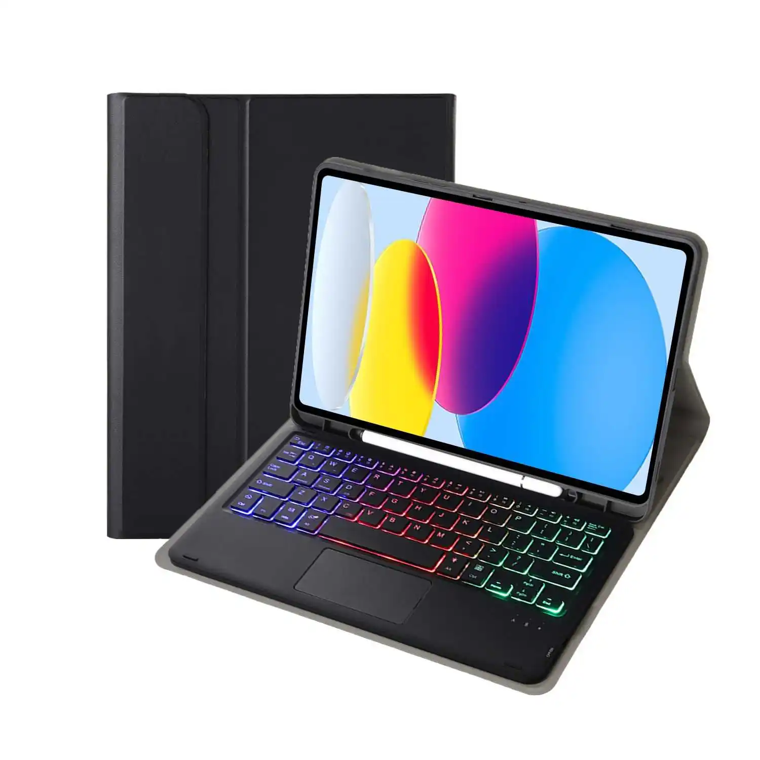 

Чехол с сенсорной подсветкой для iPad Air Pro 11 дюймов 2024 Air Mini 7 6 5 4 3 2 1 10th 9 8 7 6 5 Th Keyboard Tablet Cover Funda