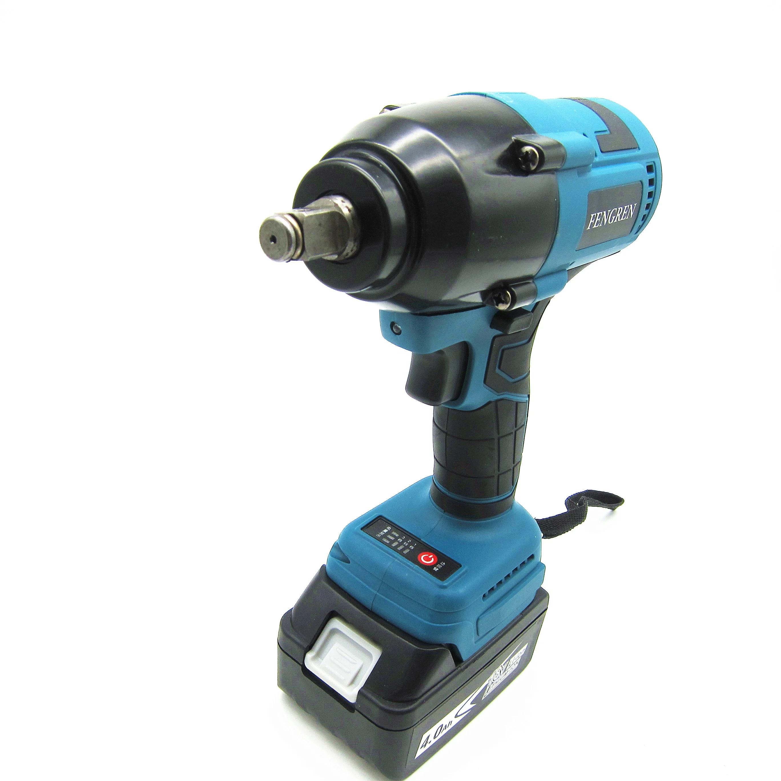 Professional Manufacture Lithium Battery Brushless Cordless 500 Torque Electric Impact Wrench