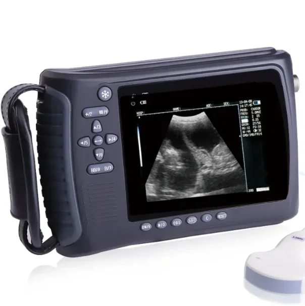 AMAIN Heißer Verkauf 5 "FTT-LED Handheld Tragbare Veterinär Ultraschall für Rinder Hund Tier Schwangerschaft