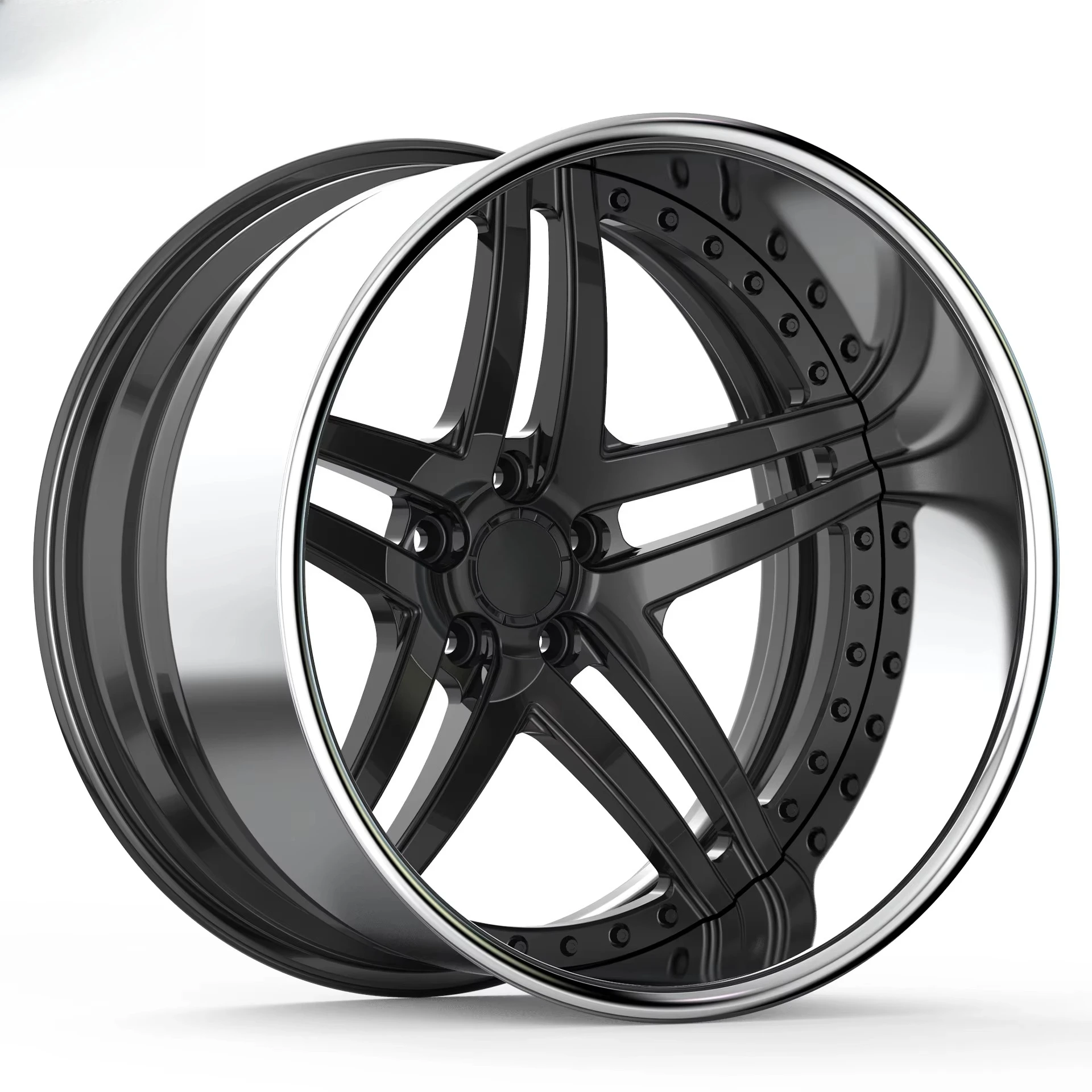 

Deep Dish Wheel Rim Hub China Factory Customized Concaveof Wheel Car Big Lip Forged 2 Piece 3 Piece Aluminum Lightweight