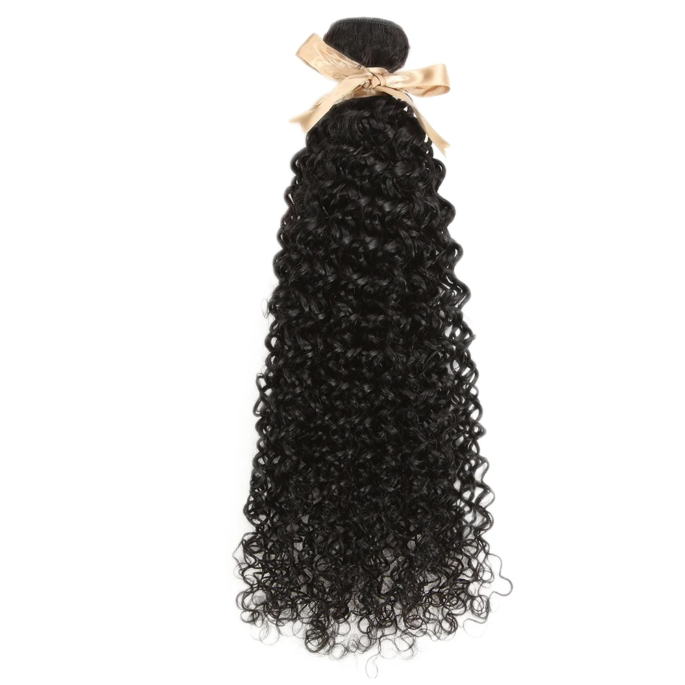 Sleek Human Hair Bundles Kinky Curly Remy Brazilian Hair Bundles Single Bundles Curly Human Hair Extensions Natural Hair Bundles