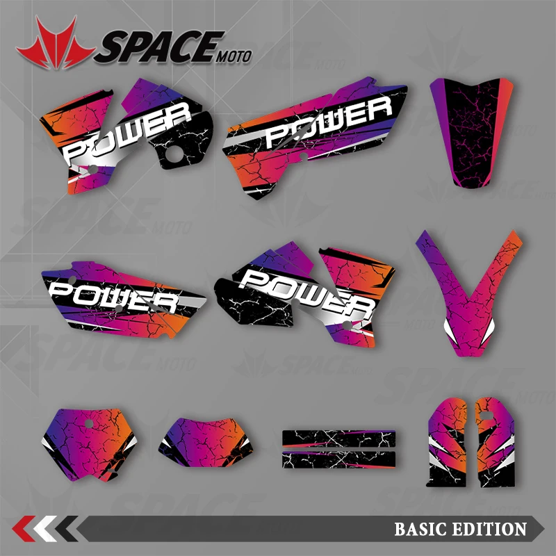 

SPACE MOTO For KTM 03-04SXF 04EXC XCW Graphics Background Decals Stickers Motorcycle