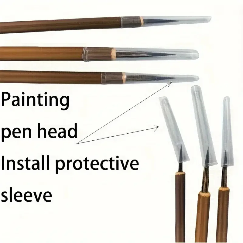 Feine Linien-Kunstpinsel, Handgefertigt, Chinesische Kalligrafie und Präzisionsdesignierte Digitale Malpinsel – Detail 3