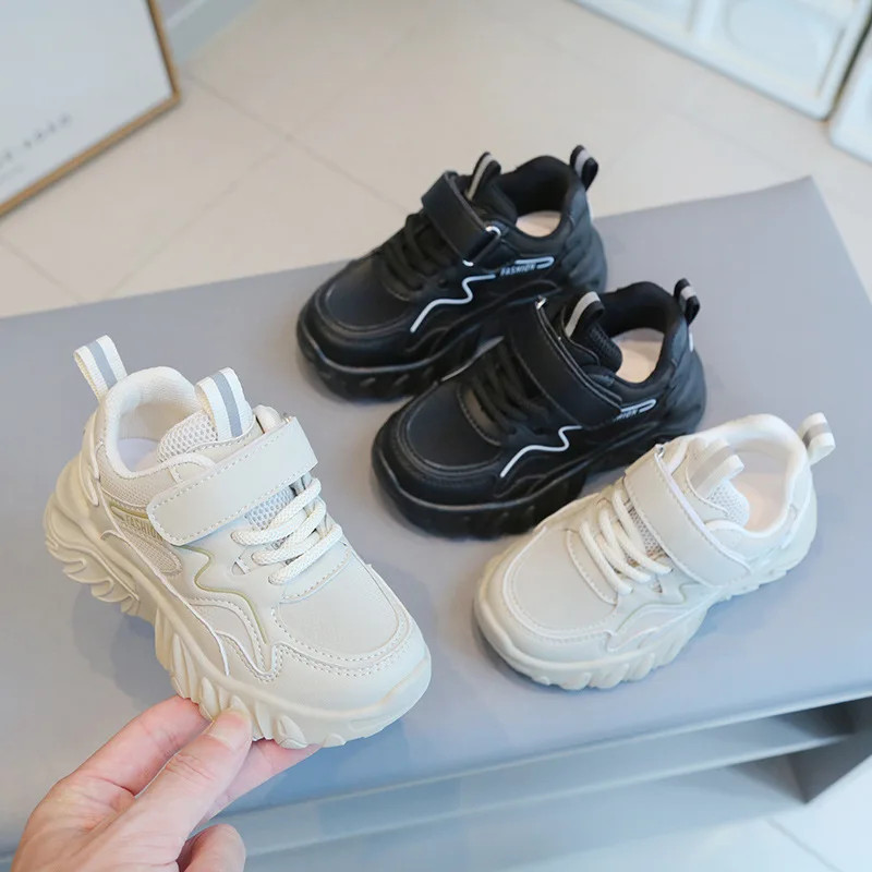 

Модные детские спортивные кроссовки нового стиля для мальчиков и девочек, кроссовки в стиле Dad Shoes, уличные беговые кроссовки для школьников, нескользящие, дышащие