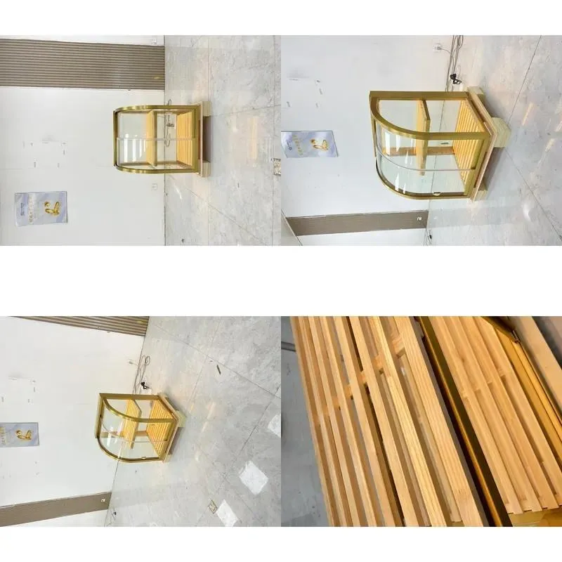 Custom Solid Wood Luxury Bread Cake Display Cabinet with LED Lighting for Shopping Mall Pastry Sales Factory Direct
