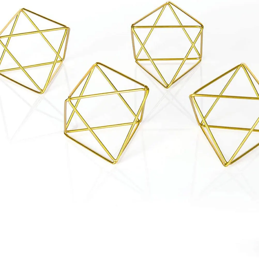 

5pcs Air Plant Holder Modern Geometric Design Durable Premium Material For Indoor Decor Floor Standing Tabletop Display Stand