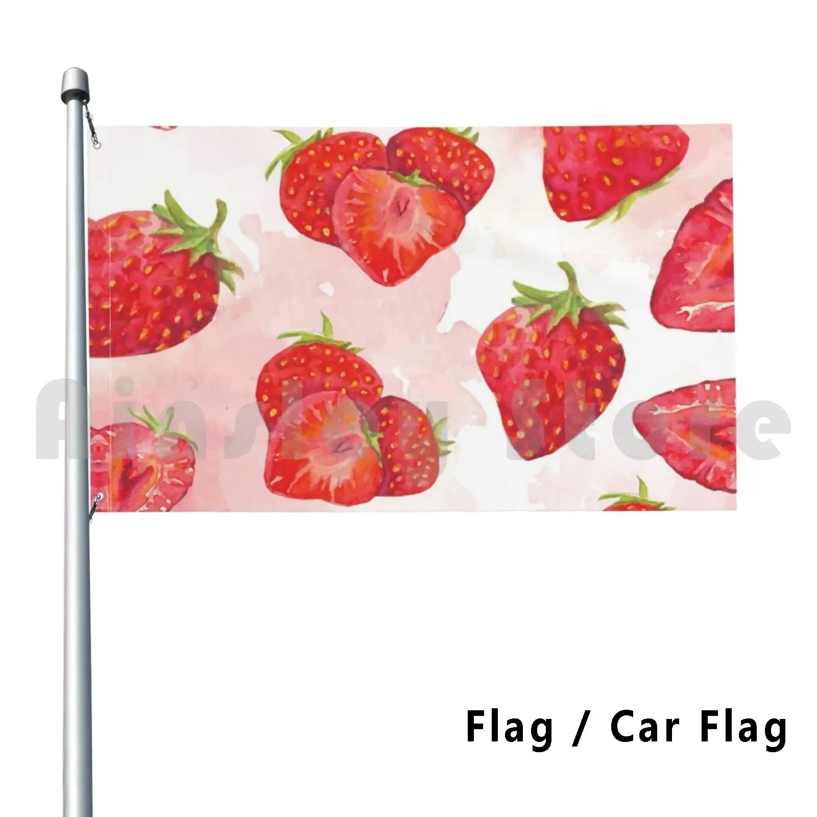 Strawberries Design Flag Car Flag Printing Custom Yoga Workout Tank Women S Yoga Workout Tank Yoga Gift For Her