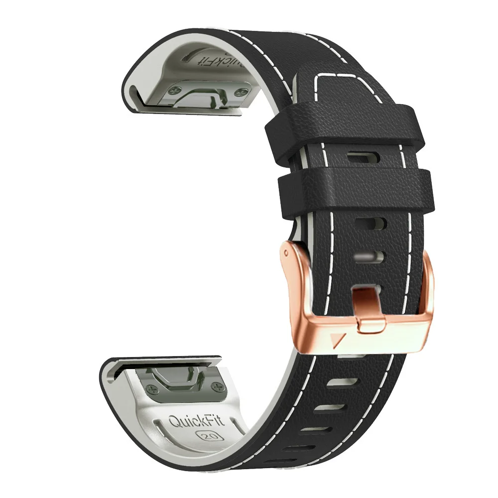 20mm Silikon Lederband für Garmin Epix Pro (Gen 2) 42mm/Fenix 7s 6s Pro 5splus Schnell verschluss Armband Armband Correa