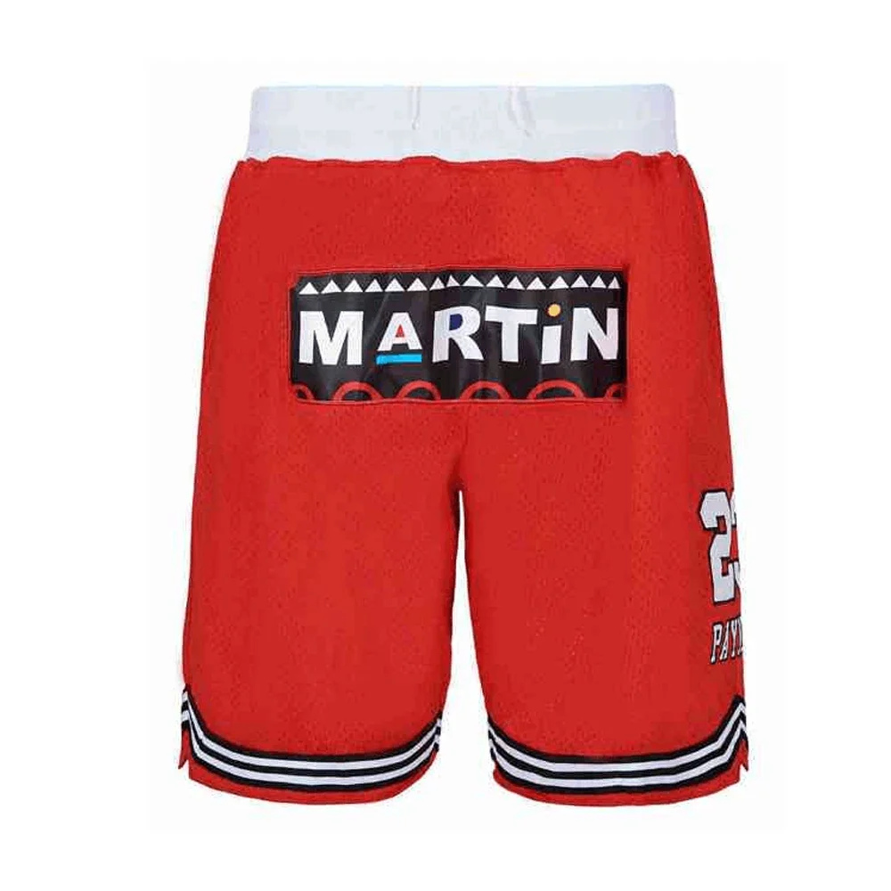 Basketball Shorts MARTIN Four Pocket zippers Embroidery Outdoor Sport Shorts Beach Pants purple Black Red 2023 NEW style