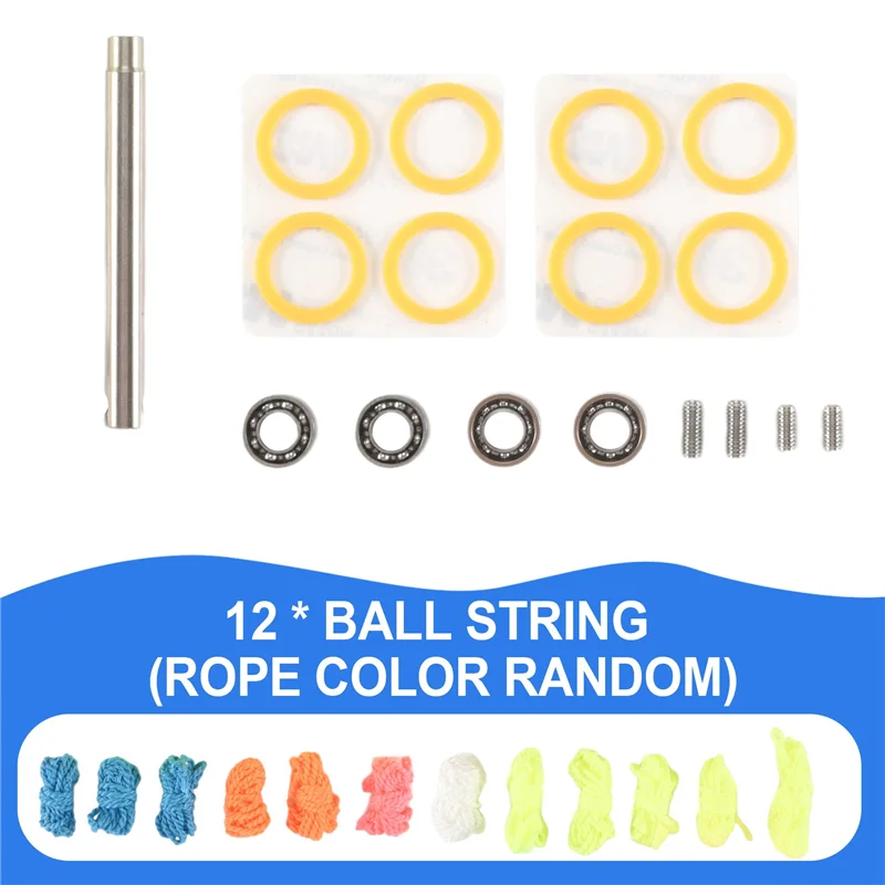 FBIL-Yoyo lagerset, 12 Yoyo-snaren, 8 siliconen pads, 2 10 kogels niet-reagerend lager, 2 smalle C responsieve lagers, 4Yoyo-as