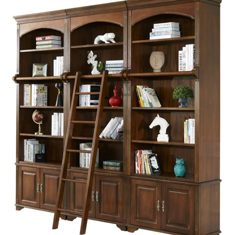

The study is freely combined, and the European-style large bookcase holds the bookcase.