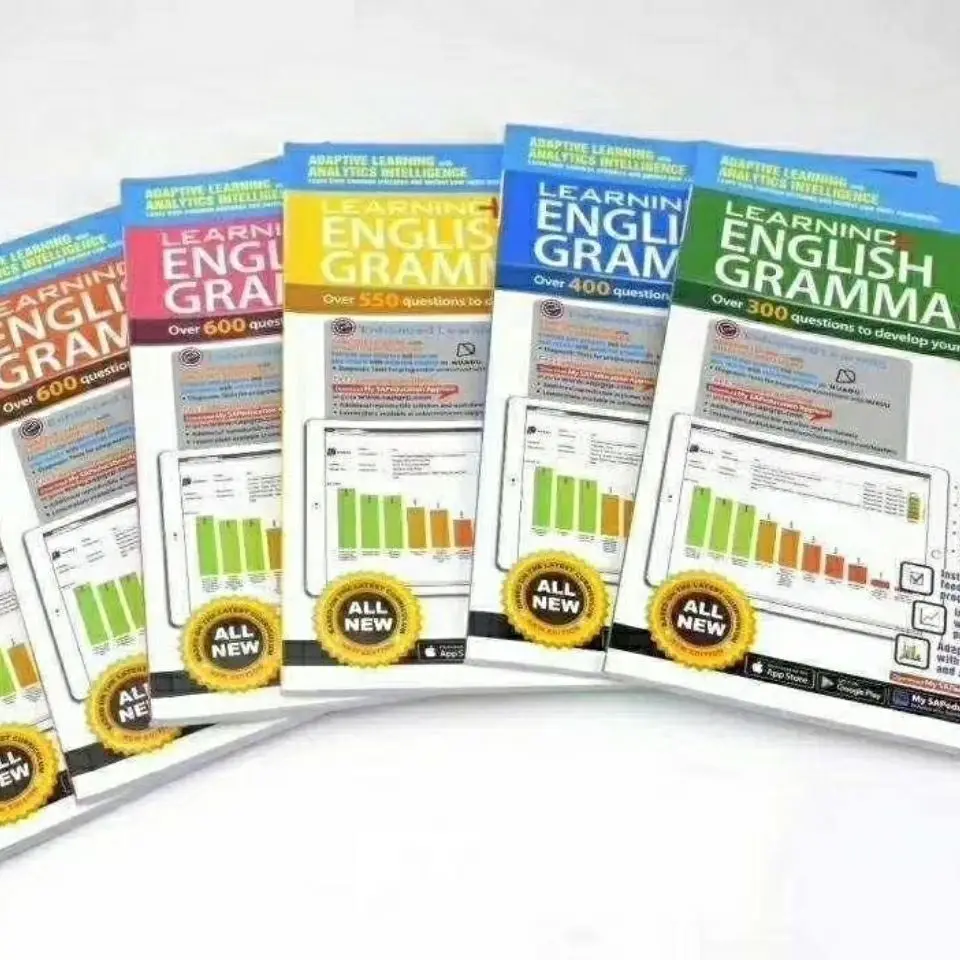 

SAP Learning English Grammar Practice Workbook Grade 1-6 Singapore Primary School Grade For 7-12Ages Printing Version Book