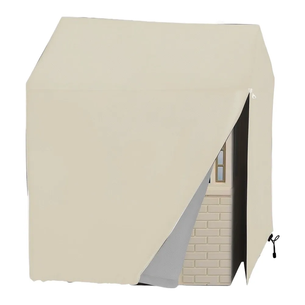 Outdoor Playhouse Cover Waterproof 210D Oxford Fabric with Drawstring Secure Fit for Weather Protection and Dust Resistance